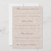 Nostalgische uitnodiging: Herinnering - Victoriaan Kaart (Achterkant)