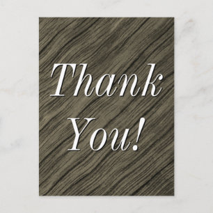 Nostalgische, vintage "Dank je!" ansichtkaart Briefkaart