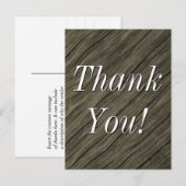 Nostalgische, vintage "Dank je!" ansichtkaart Briefkaart (Voorkant / Achterkant)