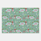 Nostalgische Winterkerst Inpakpapier Vel (Voorkant)