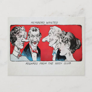 Nosy Club-Briefkaart Briefkaart
