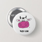 NOSY COW RONDE BUTTON 5,7 CM (Voorkant /achterkant)