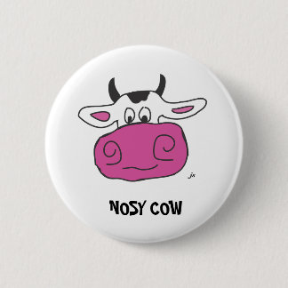 NOSY COW RONDE BUTTON 5,7 CM