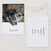 Nosy Goat die uitkijkt Visitekaartje (Voorkant / Achterkant)