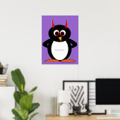 Nosy petit F*cker est vous Evil Penguin Poster (Bureau à domicile)