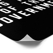 Not A Big Fan Of The Government Funny Sarcasm Sayi Poster (Hoek)