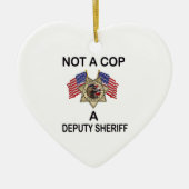 NOT_A_COP_A_SHERIFF KERAMISCH ORNAMENT (Voorkant)