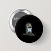 Not A Hugger Hedgehog  Ronde Button 5,7 Cm (Voorkant /achterkant)