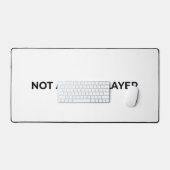 Not A Team Player Large Minimalist Typographic  (Clavier et souris)