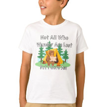 "Not All Who Wander" Lost Cartoon Bear