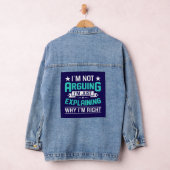 Not Arguing Just Right-64692 Denim Jacket (Hangar)