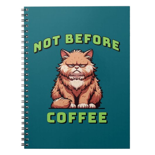 Not Before Coffee Notitieboek (Voorkant)