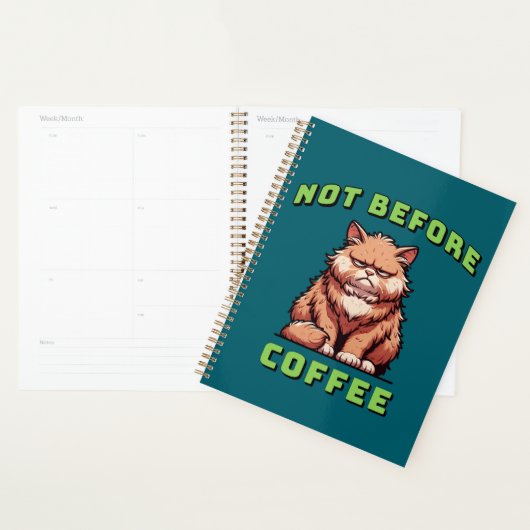 Not Before Coffee Planner (Display)