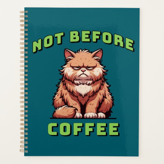 Not Before Coffee Planner (Voorkant)