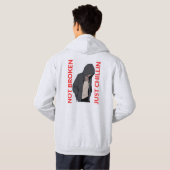 Not Broken. Just Chillin – Cool and Funny Design Hoodie (Achterkant volledig)