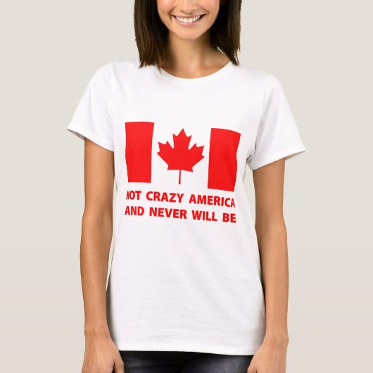 Not Crazy America T-shirt (Voorkant)