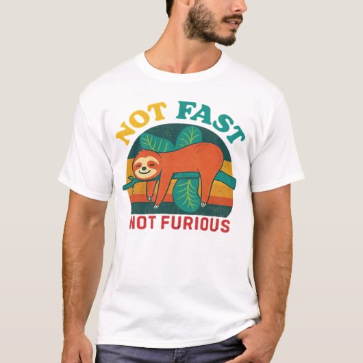 Not Fast Not Furious Funny Sloth Essential T-Shirt (Devant)