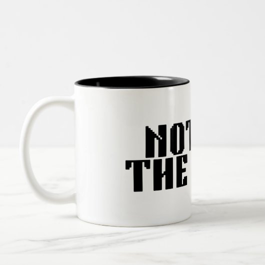 Not For The Weak Brutalist Coffee Mug (Gauche)