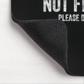 Not Friendly Please Do Not Touch Funny Sarcastic Q Muismat (Hoek)