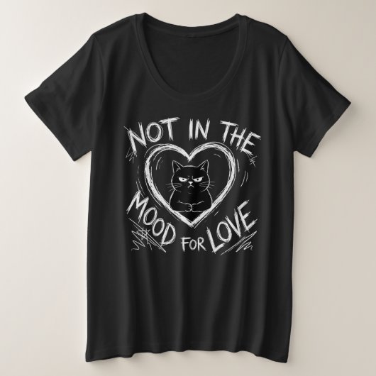 Not In The Mood For Love Grumpy Cat Sarcastic (Design devant)