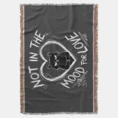 Not In The Mood For Love Grumpy Cat Sarcastic Deken (Voorkant Verticaal)