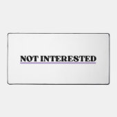 Not Interested Large Retro Typographic  (Recto)