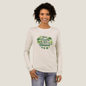Not Lucky Just Blessed Shamrock St. Patrick's Day  Tri-Blend Shirt (Voorkant)