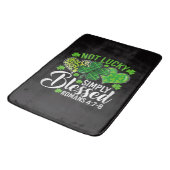 Not Lucky Simply Blessed Christian Badmat (Gekanteld)