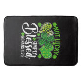 Not Lucky Simply Blessed Christian Badmat (Voorkant)