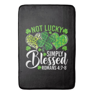 Not Lucky Simply Blessed Christian Badmat