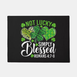 Not Lucky Simply Blessed Christian Deurmat