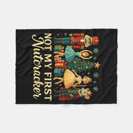 Not My First Nutcracker Sugar Plum Costume, Christ Fleece Deken (Voorkant (Horizontaal))