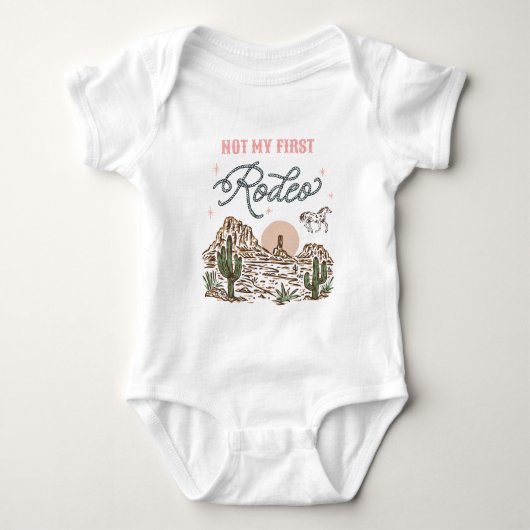 Not My First Rodeo Western Cowgirl Body Suit Romper (Voorkant)