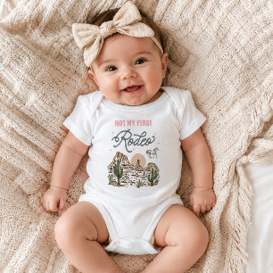 Not My First Rodeo Western Cowgirl Bodyuit Romper