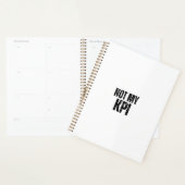 Not My KPI Daily Productivity Sarcasm Planner (Devant avec enveloppe)