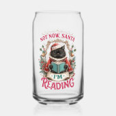 Not Now Santa I'm Reading  Blikvorm Glas (Achterkant)