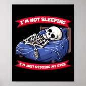 Not Sleeng Im Just Resting, My Eyes Funny Fathers Poster (Voorkant)