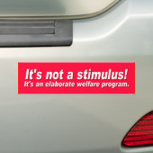 not_stimulus bumpersticker (Op auto)