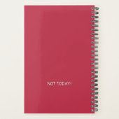 NOT TODAY! Grumpy Black Cat Planner (Dos)