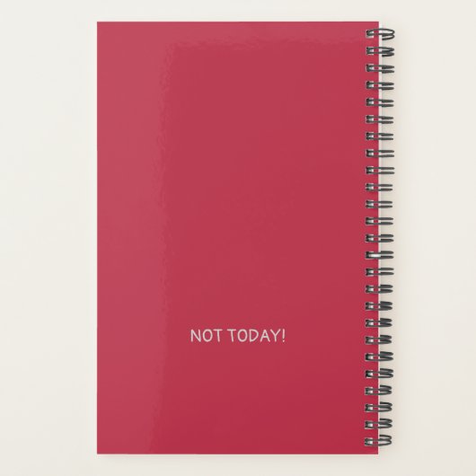 NOT TODAY! Grumpy Black Cat Planner (Dos)