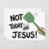 Not Today Jesus Briefkaart (Voorkant / Achterkant)