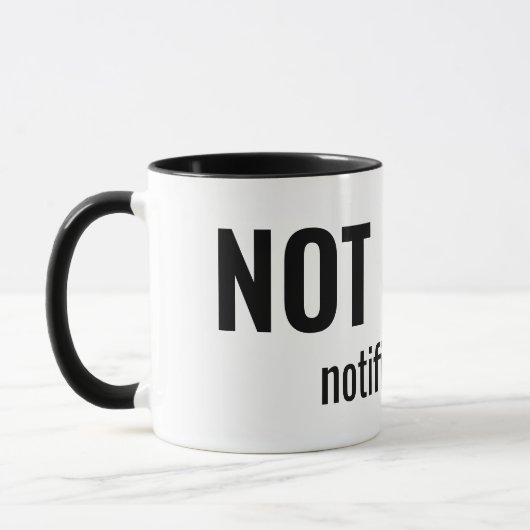NOT TODAY - Notifications Funny Typography Mok (Links)