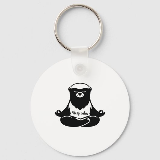 Not Today Squirrel Sleutelhanger (Achterkant)