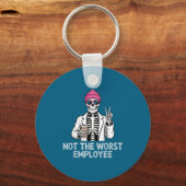 Not Worst Employee Worker Istant Jokes Office Humo Sleutelhanger (Voorkant)