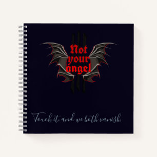Not Your Angel Notebook – Aanraken en Verdwijnen K Notitieboek