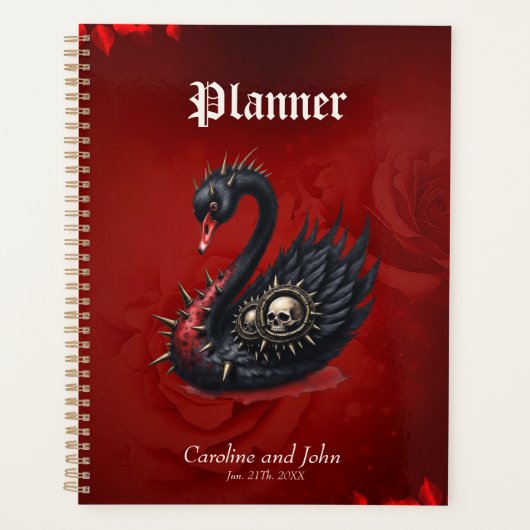 Not Your Average Swan – Spikes, Skulls & Sass. Planner (Voorkant)