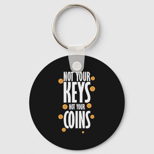 Not your Keys not your Coins Bitangle Sleutelhanger (Voorkant)