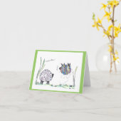 nota kaart:  carpe diem kaart (Gele Bloem)