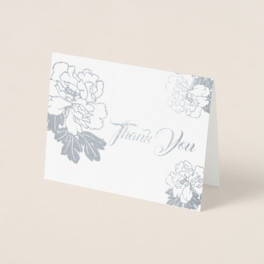Nota Kaart-Dank u - Kleine Grootte Folie Kaarten (Voorkant)