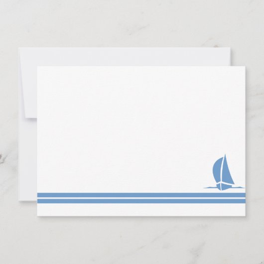 Nota Kaart Sailboat Notitiekaartje (Voorkant)